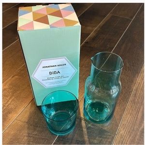 Blue Bedside Carafe Set